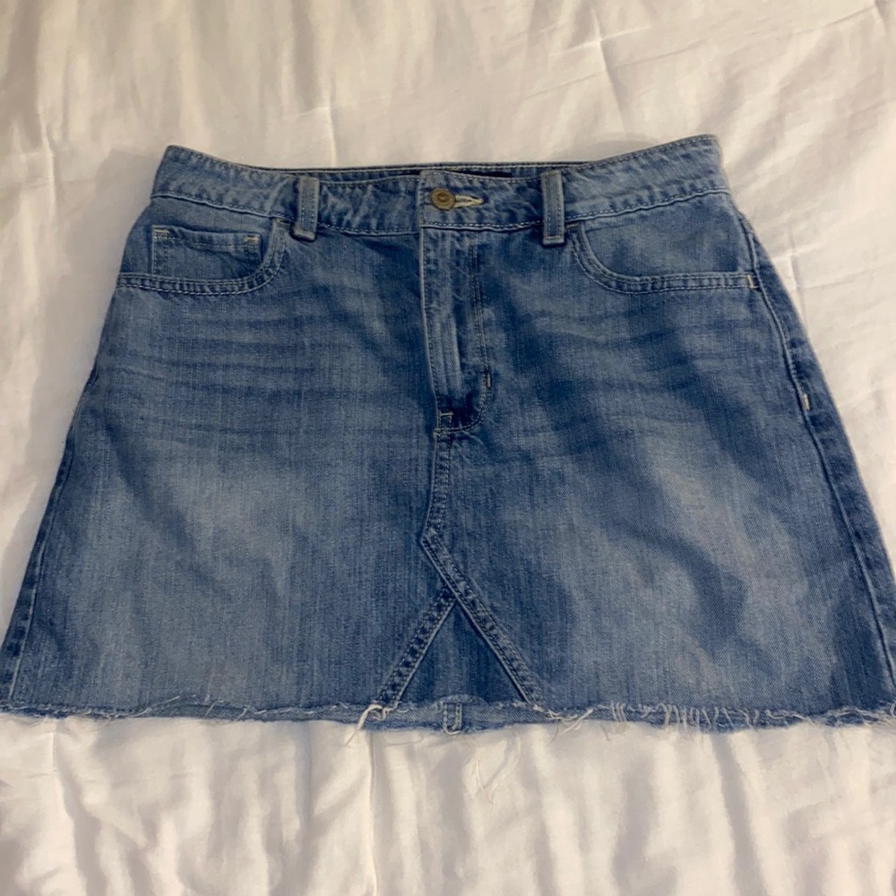 Hollister jean skirt
